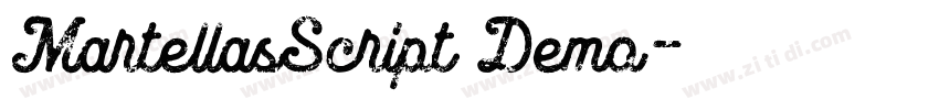 MartellasScript Demo字体转换